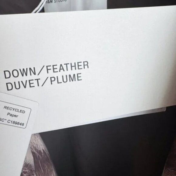 H&M Studio Animal Print Down Filled Long Puffer Coat XL - Picture 14 of 14